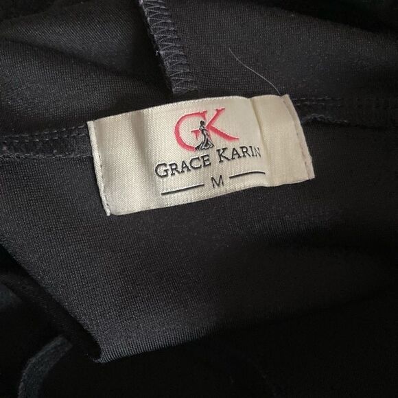 GRACE KARIN,Hooded Women’s Top, black, Sz M‎ - Picture 5 of 12